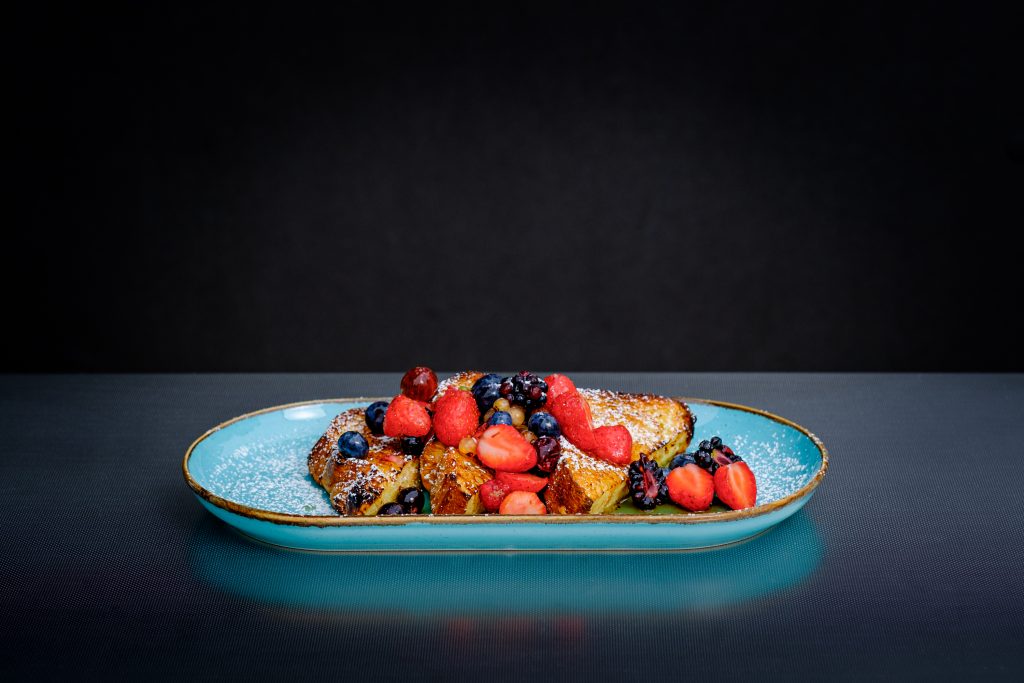 French Toast with berries from the walled gardens 