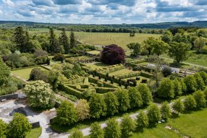 Aerial Image of Victorian Walled garden at Strokestown Park