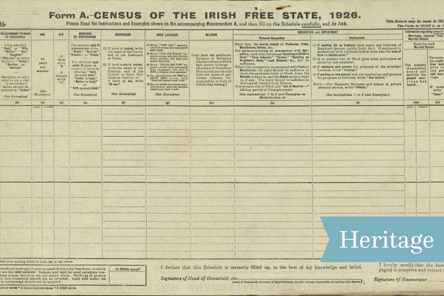 1926 Census Form