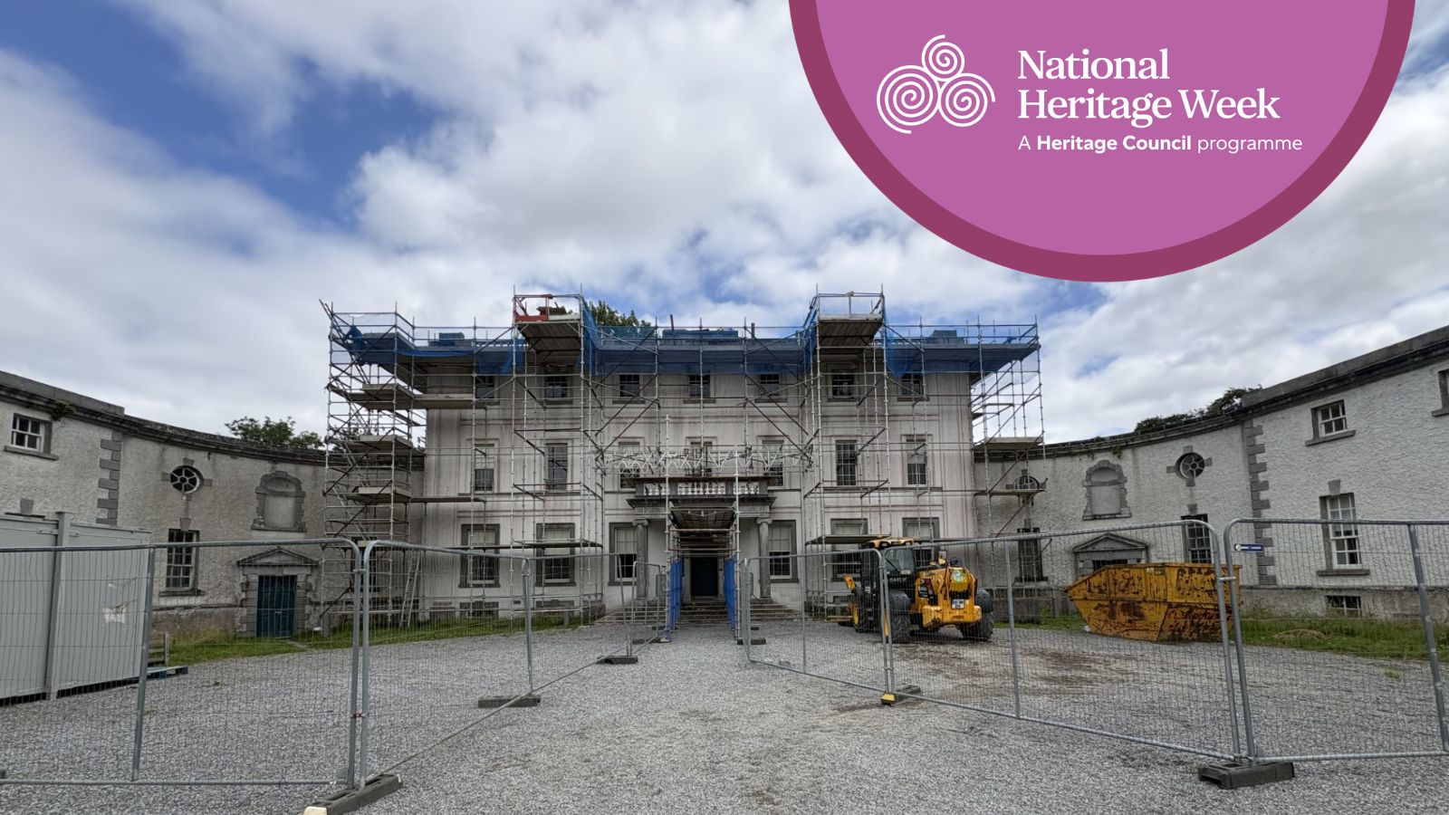 Conservation work at Strokestown House.
